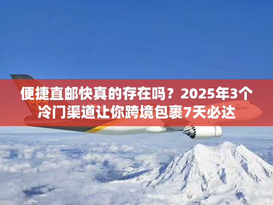 便捷直邮快真的存在吗？2025年3个冷门渠道让你跨境包裹7天必达