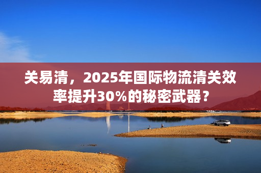 关易清，2025年国际物流清关效率提升30%的秘密武器？