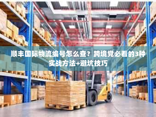 顺丰国际物流编号怎么查？跨境党必看的3种实战方法+避坑技巧