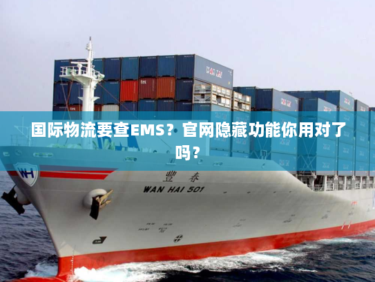 国际物流要查EMS？官网隐藏功能你用对了吗？