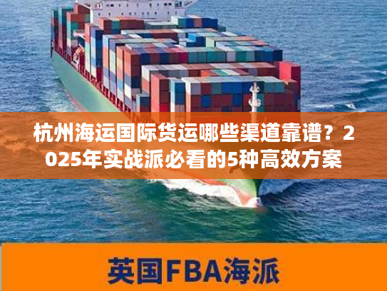 杭州海运国际货运哪些渠道靠谱？2025年实战派必看的5种高效方案