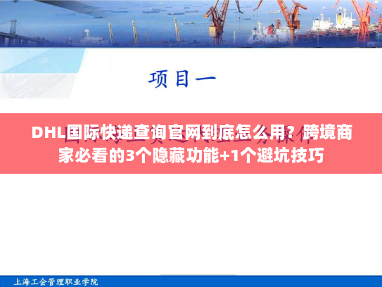 DHL国际快递查询官网到底怎么用？跨境商家必看的4个实战技巧