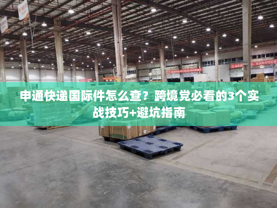 申通快递国际件怎么查？跨境党必看的3个实战技巧+避坑指南