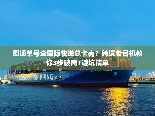 圆通单号查国际快递总卡壳？跨境老司机教你3步破局+避坑清单