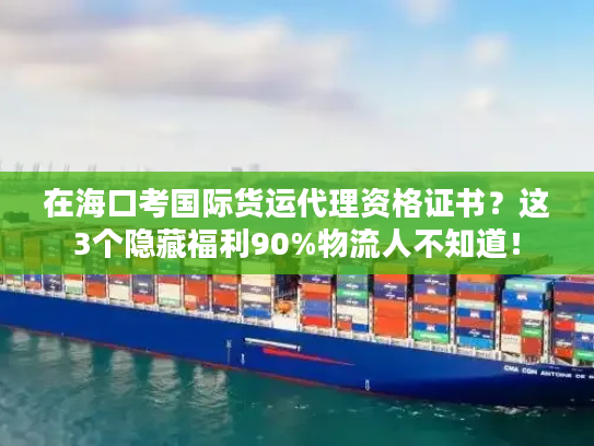 在海口考国际货运代理资格证书？这3个隐藏福利90%物流人不知道！