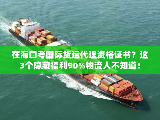 在海口考国际货运代理资格证书？这3个隐藏福利90%物流人不知道！