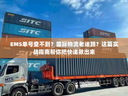 EMS单号查不到？国际物流老迷路？这篇实战指南帮你把快递揪出来