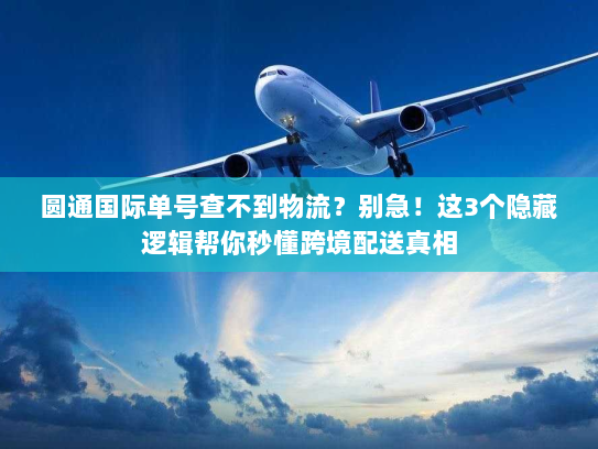 圆通国际单号查不到物流?别急!这3个隐藏逻辑帮你秒懂跨境配送真相 圆通国际单号查不到物流?别急!这3个隐藏逻辑帮你秒懂跨境配送真相