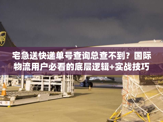 宅急送快递单号查询总查不到？国际物流用户必看的底层逻辑+实战技巧