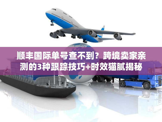 顺丰国际单号查不到？跨境卖家亲测的3种跟踪技巧+时效猫腻揭秘