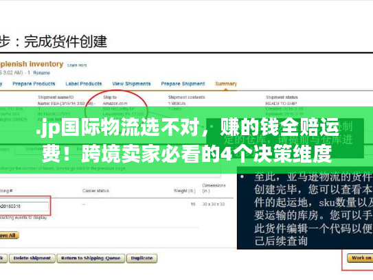 .jp国际物流选不对，赚的钱全赔运费！跨境卖家必看的4个决策维度