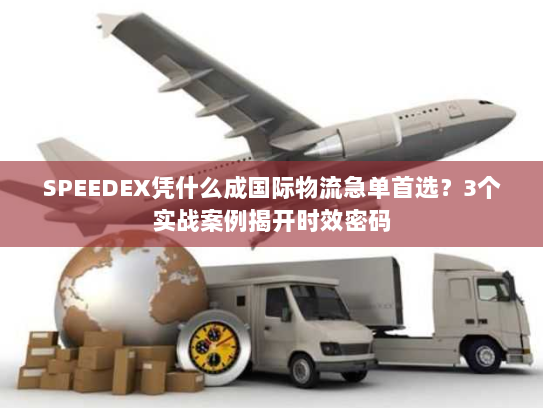SPEEDEX凭什么成国际物流急单首选？3个实战案例揭开时效密码