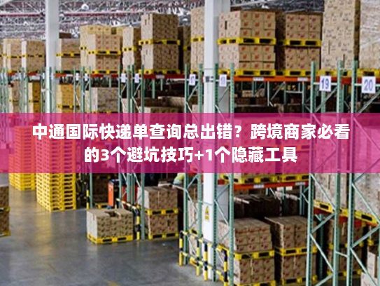 中通国际快递单查询总出错？跨境商家必看的3个避坑技巧+1个隐藏工具