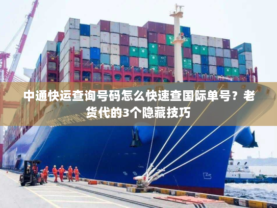 中通快运查询号码怎么快速查国际单号？老货代的3个隐藏技巧