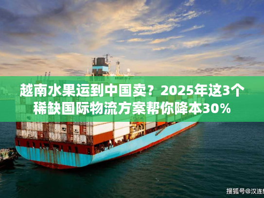 越南水果运到中国卖？2025年这3个稀缺国际物流方案帮你降本30%