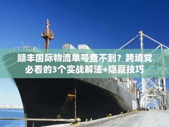 顺丰国际物流单号查不到？跨境党必看的3个实战解法+隐藏技巧
