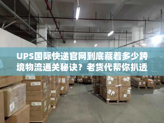 UPS国际快递官网到底藏着多少跨境物流通关秘诀？老货代帮你扒透