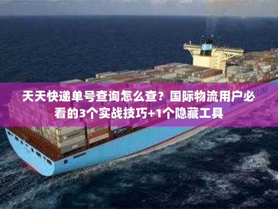 天天快递单号查询怎么查？国际物流用户必看的3个实战技巧+1个隐藏工具