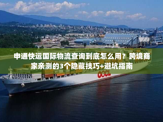 申通快运国际物流查询到底怎么用？跨境商家亲测的3个隐藏技巧+避坑指南