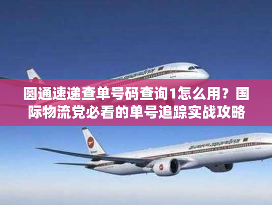 圆通速递查单号码查询1怎么用？国际物流党必看的单号追踪实战攻略