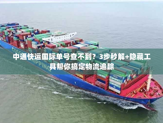 中通快运国际单号查不到？3步秒解+隐藏工具帮你搞定物流追踪