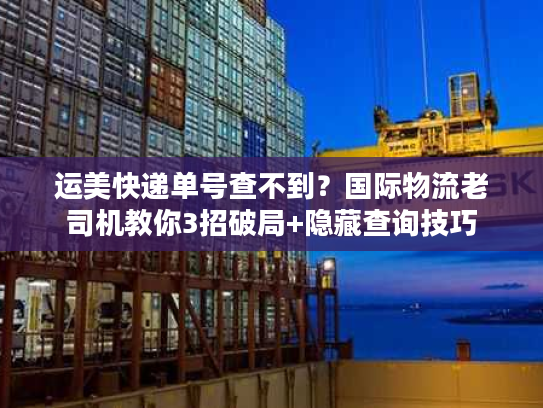 运美快递单号查不到？国际物流老司机教你3招破局+隐藏查询技巧