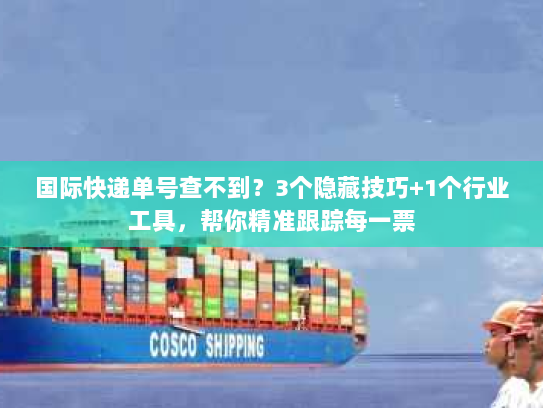 国际快递单号查不到？3个隐藏技巧+1个行业工具，帮你精准跟踪每一票