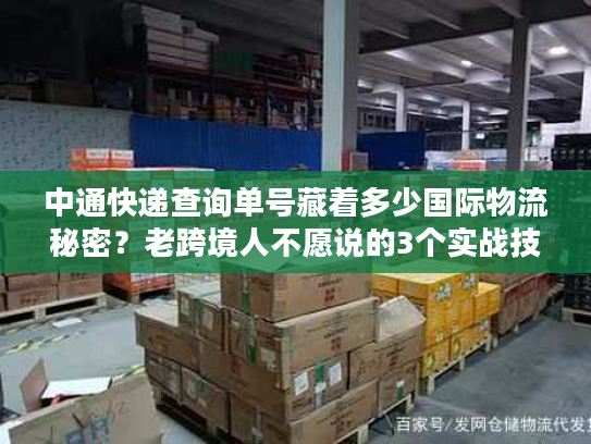 中通快递查询单号藏着多少国际物流秘密?老跨境人不愿说的3个实战技巧 中通快递查询单号藏着多少国际物流秘密?老跨境人不愿说的3个实战技巧
