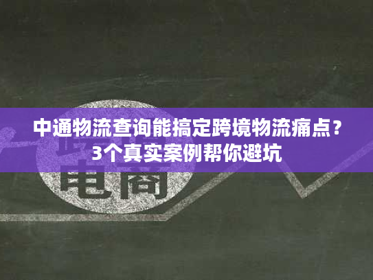 中通物流查询能搞定跨境物流痛点?3个真实案例帮你避坑 中通物流查询能搞定跨境物流痛点?3个真实案例帮你避坑
