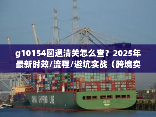 g10154圆通清关怎么查？2025年最新时效/流程/避坑实战（跨境卖家必看）