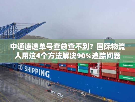 中通速递单号查总查不到?国际物流人用这4个方法解决90%追踪问题 中通速递单号查总查不到?国际物流人用这4个方法解决90%追踪问题
