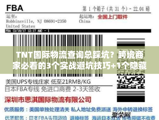 TNT国际物流查询总踩坑?跨境商家必看的3个实战避坑技巧+1个隐藏工具 TNT国际物流查询总踩坑?跨境商家必看的3个实战避坑技巧+1个隐藏工具