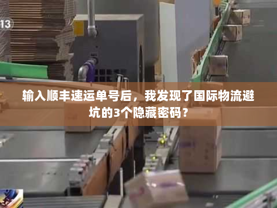 输入顺丰速运单号后，我发现了国际物流避坑的3个隐藏密码？