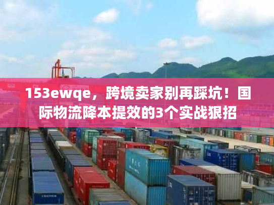153ewqe，跨境卖家别再踩坑！国际物流降本提效的3个实战狠招