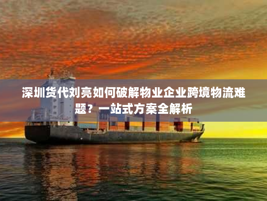 深圳货代刘亮如何破解物业企业跨境物流难题？一站式方案全解析