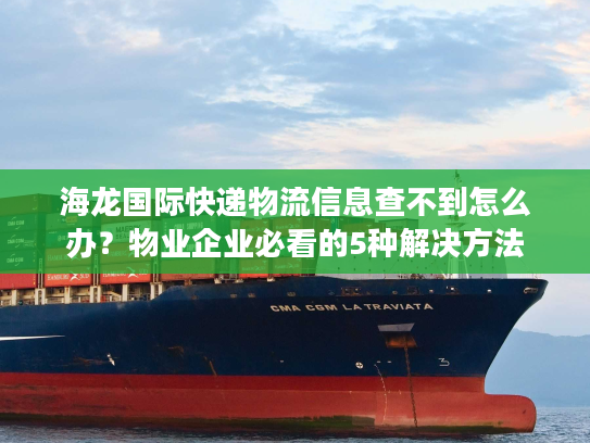 海龙国际快递物流信息查不到怎么办？物业企业必看的5种解决方法