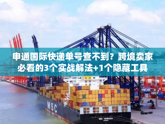 申通国际快递单号查不到？跨境卖家必看的3个实战解法+1个隐藏工具