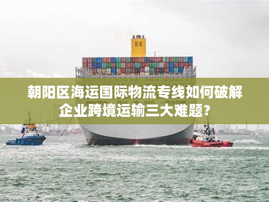 朝阳区海运国际物流专线如何破解企业跨境运输三大难题？