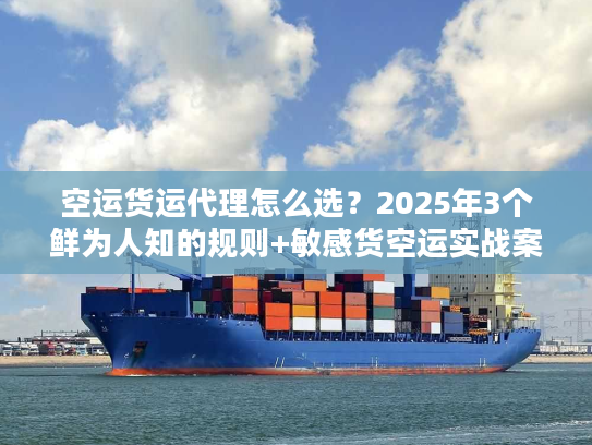 空运货运代理怎么选？2025年3个鲜为人知的规则+敏感货空运实战案例
