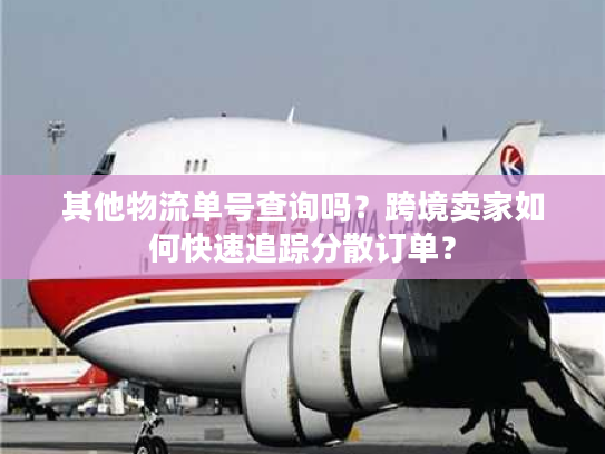 其他物流单号查询吗？跨境卖家如何快速追踪分散订单？
