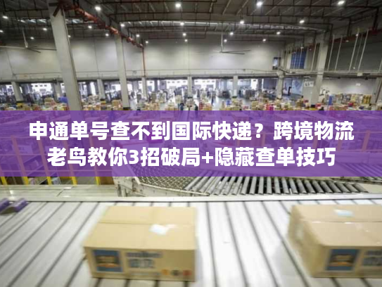 申通单号查不到国际快递？跨境物流老鸟教你3招破局+隐藏查单技巧