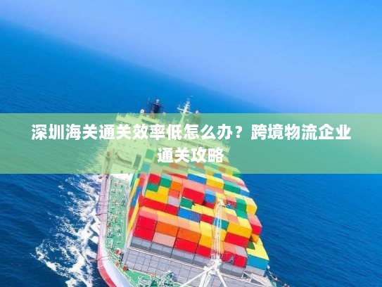 深圳海关通关效率低怎么办？跨境物流企业通关攻略