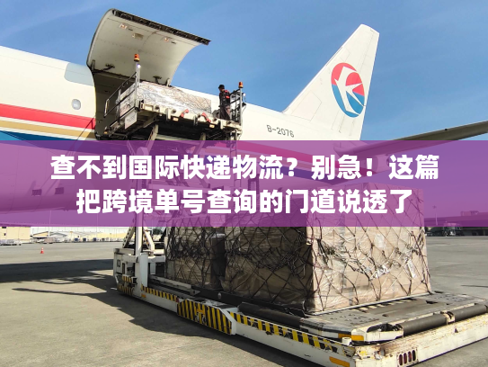 查不到国际快递物流？别急！这篇把跨境单号查询的门道说透了