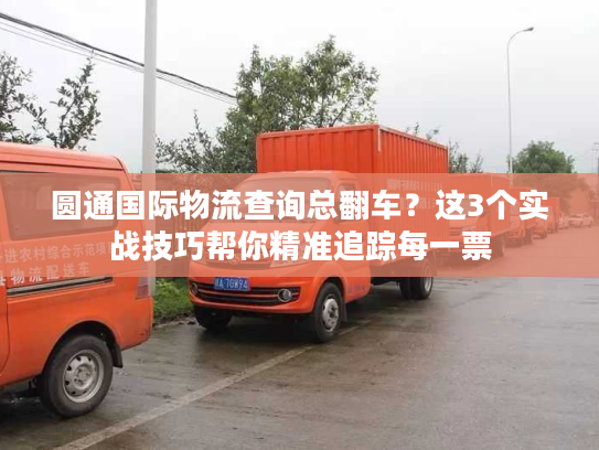 圆通国际物流查询总翻车？这3个实战技巧帮你精准追踪每一票