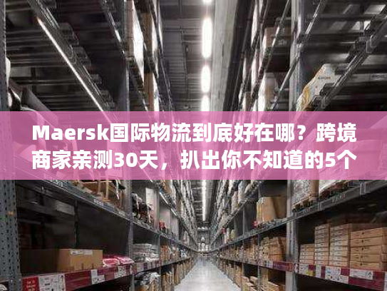 Maersk国际物流到底好在哪？跨境商家亲测30天，扒出你不知道的5个隐藏优势