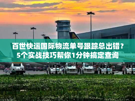 百世快运国际物流单号跟踪总出错？5个实战技巧帮你1分钟搞定查询