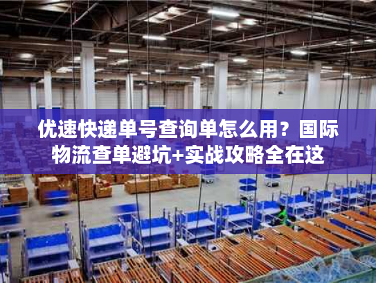 优速快递单号查询单怎么用？国际物流查单避坑+实战攻略全在这