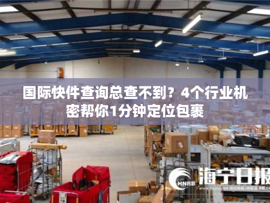国际快件查询总查不到？4个行业机密帮你1分钟定位包裹