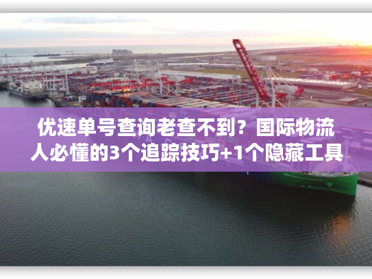 优速单号查询老查不到？国际物流人必懂的3个追踪技巧+1个隐藏工具