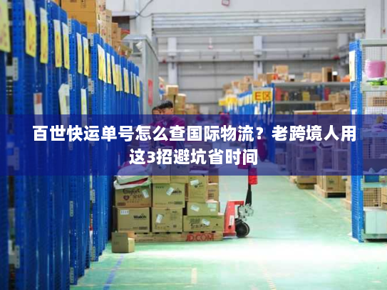 百世快运单号怎么查国际物流？老跨境人用这3招避坑省时间